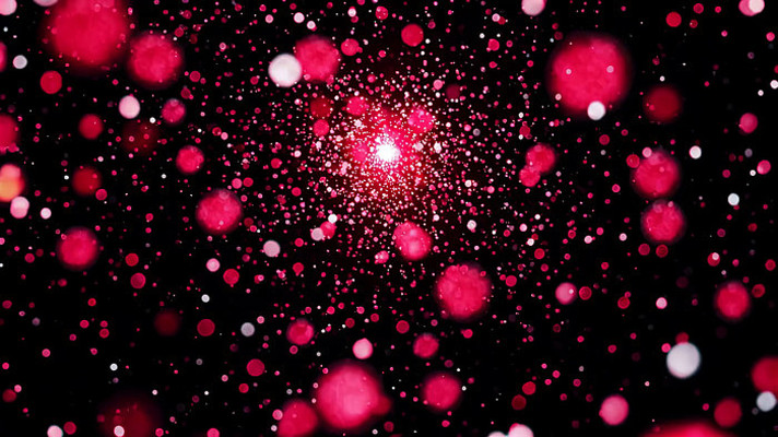 红色粒子光效背景素材
