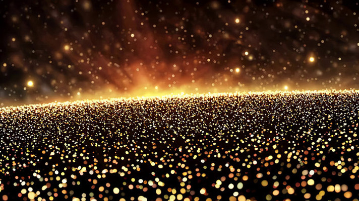 金色粒子背景素材