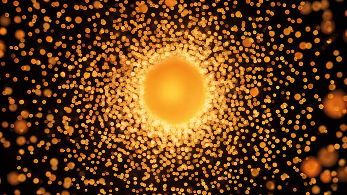 金色粒子光效背景素材