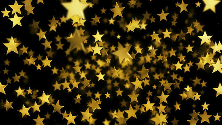 金色星星粒子背景素材 金色星星粒子背景素材