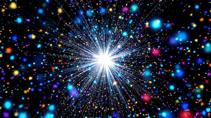 粒子光效放射背景素材