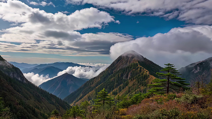 山脉云海森林自然风光素材 山脉云海森林自然风光素材