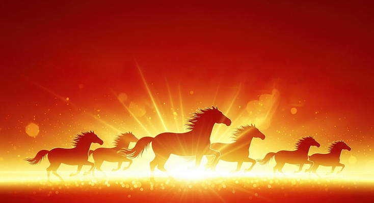 2026骏马奔腾剪影 2026骏马奔腾剪影
