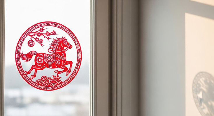 2026马年窗花骏马贺新年 2026马年窗花骏马贺新年