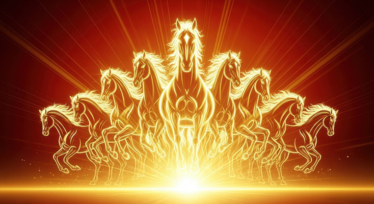 2026马年光芒万丈的群马奔腾 2026马年光芒万丈的群马奔腾