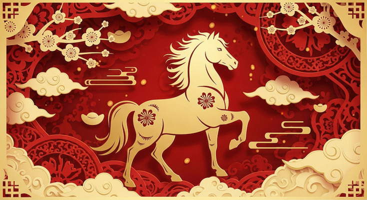 2026马年剪纸风格素材 2026马年剪纸风格素材