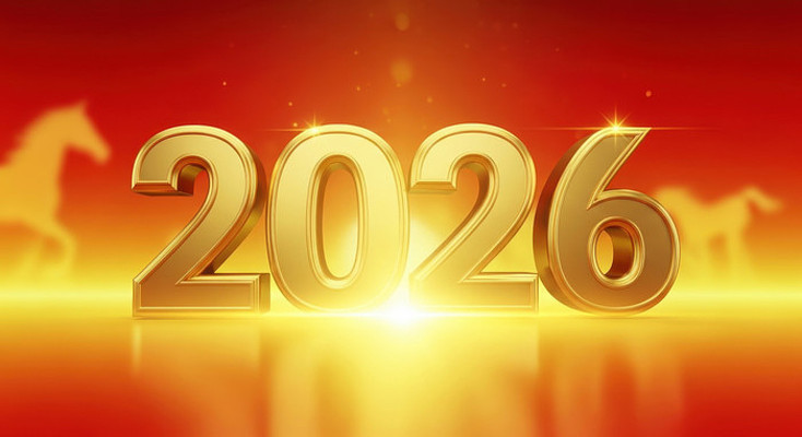 2026年金色喜庆新年背景 2026年金色喜庆新年背景