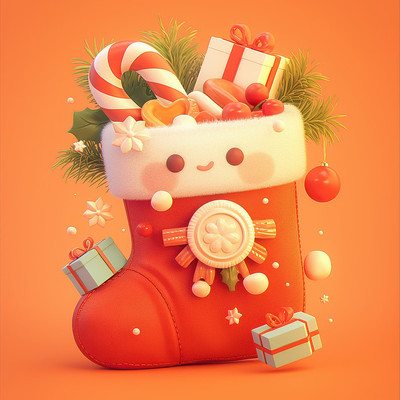 充满童趣的圣诞袜子 充满童趣的圣诞袜子