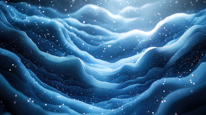 抽象的蓝色云海星空 抽象的蓝色云海星空