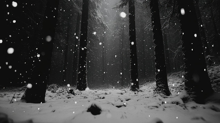 冬日森林的雪景 冬日森林的雪景