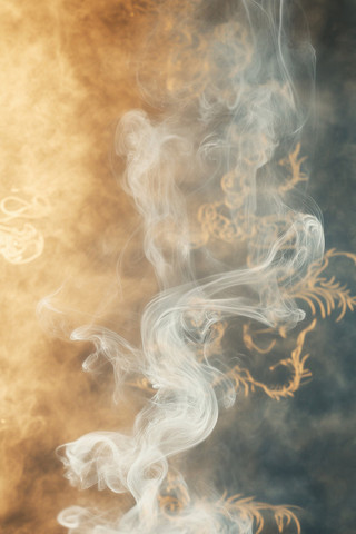 古风背景上的缭绕烟雾 古风背景上的缭绕烟雾