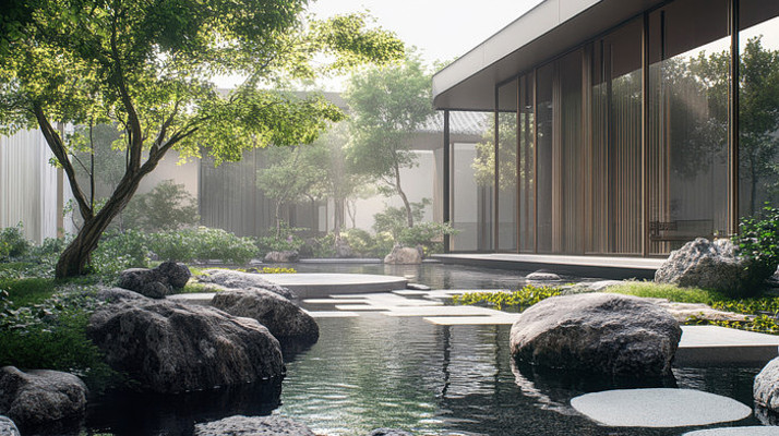 简约现代庭院景观