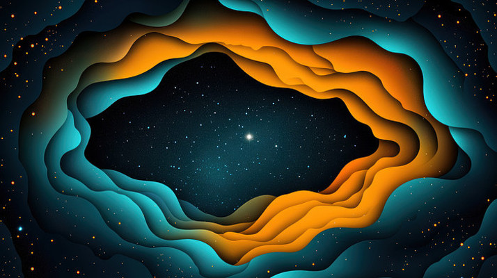 剪纸插图宇宙太空 剪纸插图宇宙太空