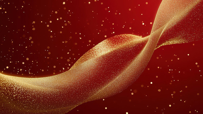 金色汇聚成的金色丝带 金色汇聚成的金色丝带