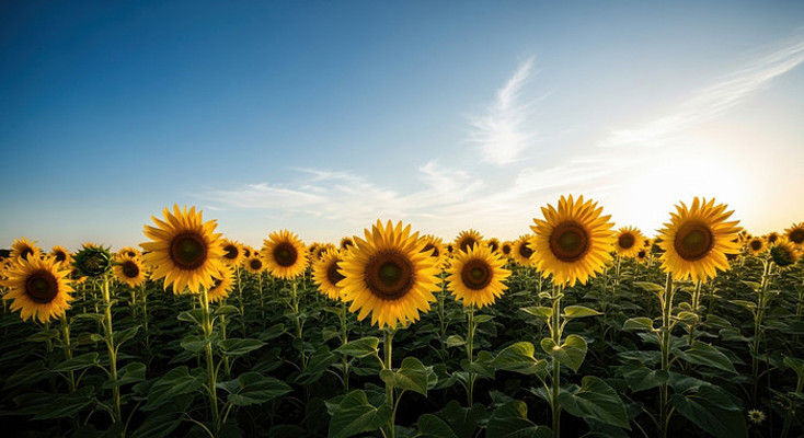 金色田野的向日葵花海 金色田野的向日葵花海