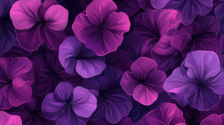 浪漫紫色花卉图案 浪漫紫色花卉图案