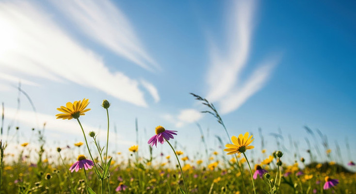 蓝天下的金色花浪 蓝天下的金色花浪