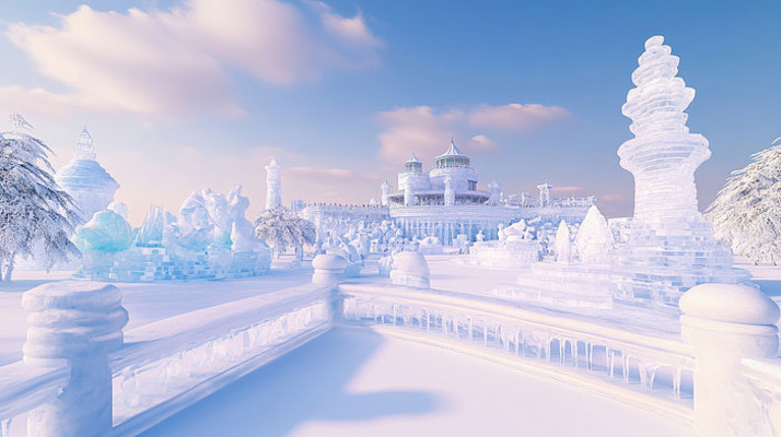 梦幻冰雕园林景观 梦幻冰雕园林景观