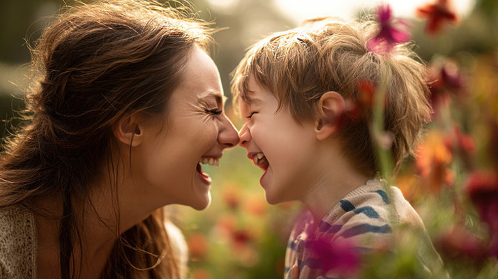 母子间的亲昵瞬间 母子间的亲昵瞬间