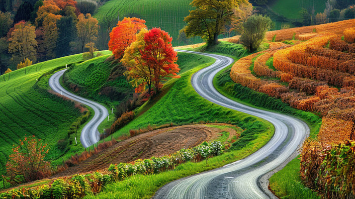 秋季户外风景航拍 秋季户外风景航拍