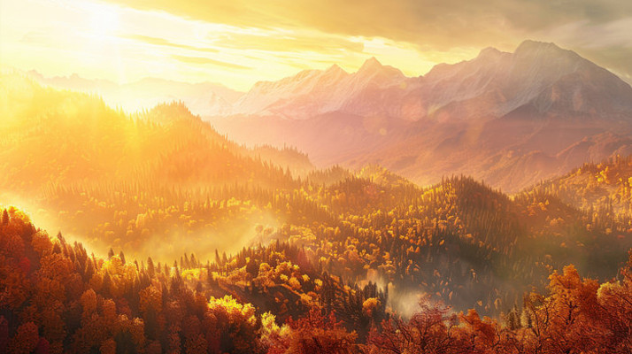 �����峿�չ��µ�ɭ�������羰