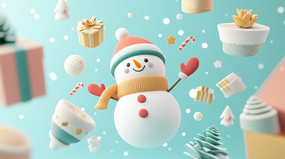 ʥ���ڻ����ѩ��3D�廭