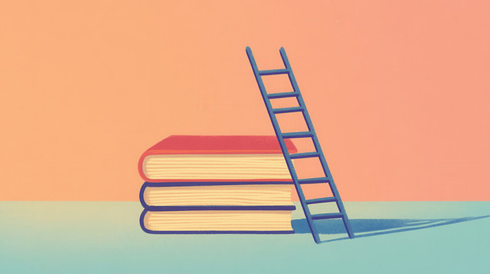 书籍与梯子 书籍与梯子