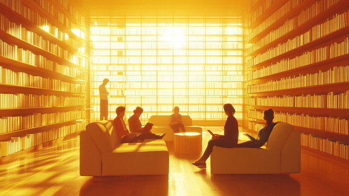 图书馆里的阳光 图书馆里的阳光