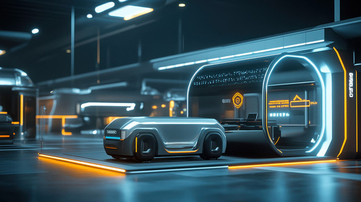 未来科技感无人驾驶汽车 未来科技感无人驾驶汽车