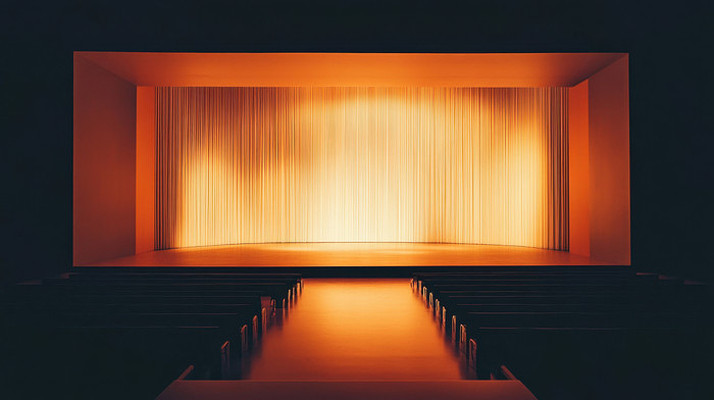 舞台灯光下的空旷舞台 舞台灯光下的空旷舞台