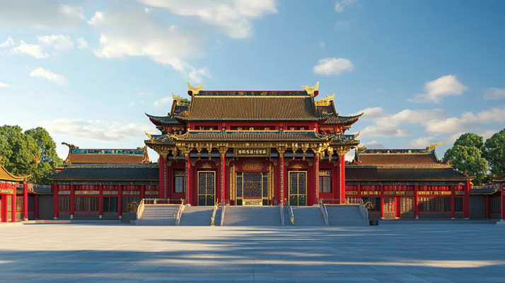 雄伟壮观的宫殿建筑 雄伟壮观的宫殿建筑