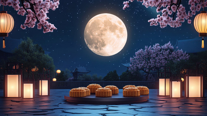 月光下的月饼 月光下的月饼