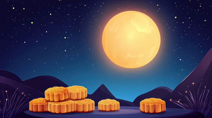 月光下的月饼 月光下的月饼