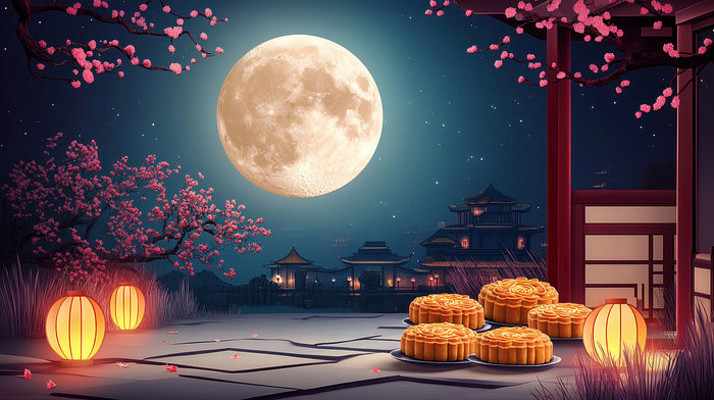 月光下的月饼 月光下的月饼