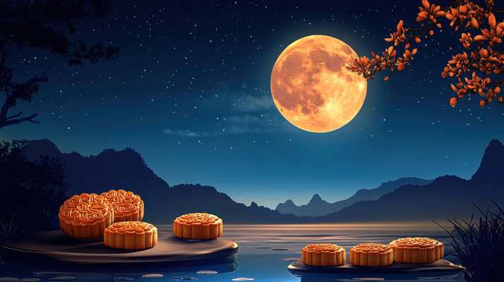 月光下的月饼 月光下的月饼