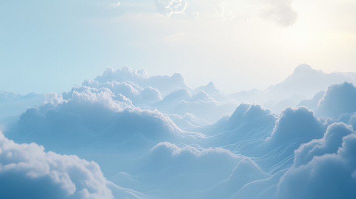 云海之上的梦幻云层 云海之上的梦幻云层