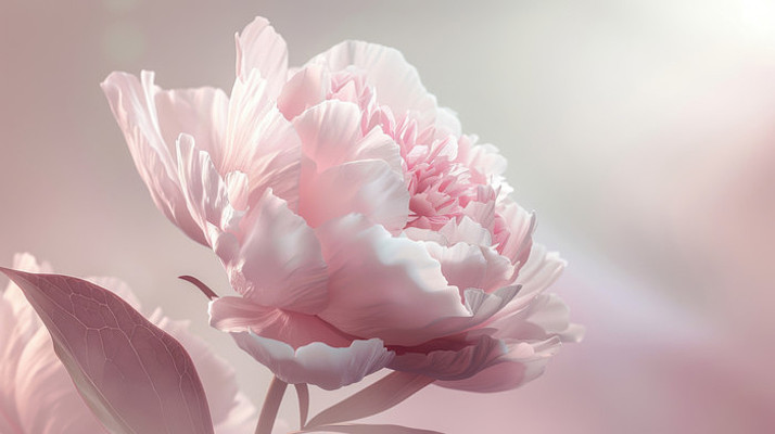 绽放的粉色牡丹 绽放的粉色牡丹