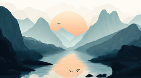 �й���ɽˮ�羰��ͼ