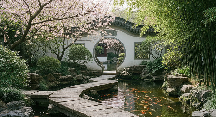 中式园林的诗意画卷 中式园林的诗意画卷