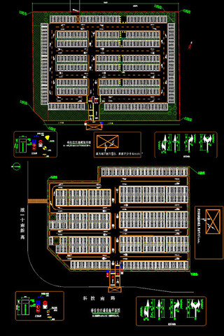 便民停车场CAD施工图 便民停车场CAD施工图