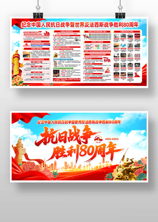 抗日战争胜利80周年展板
