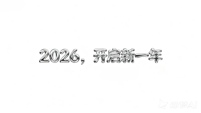 2026开启新一年酸性艺术字 2026开启新一年酸性艺术字