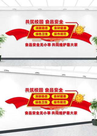 校园食品安全宣传文化墙