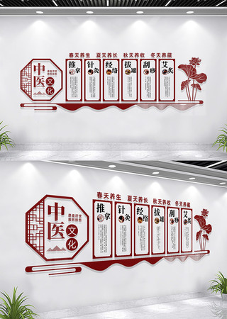 中医养生馆文化墙宣传展板 中医养生馆文化墙宣传展板