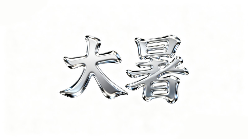 大暑二十四节气酸性艺术字 大暑二十四节气酸性艺术字