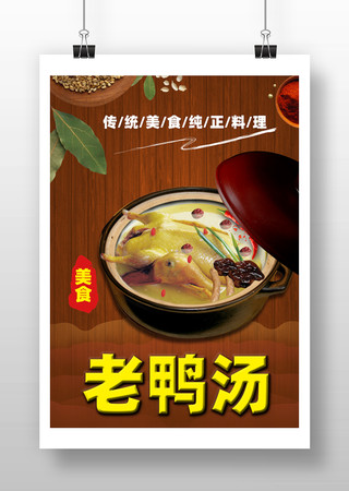 陈皮老鸭汤宣传海报