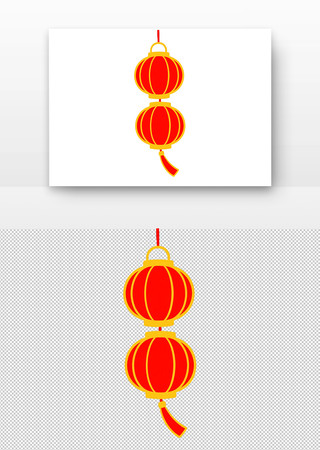 中国传统双联红灯笼 中国传统双联红灯笼