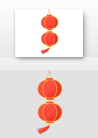 中国传统双联红灯笼 中国传统双联红灯笼