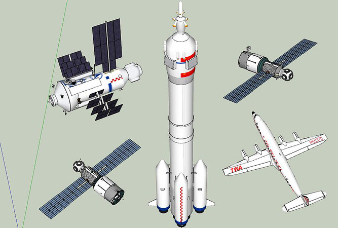火箭SU模型 火箭SU模型