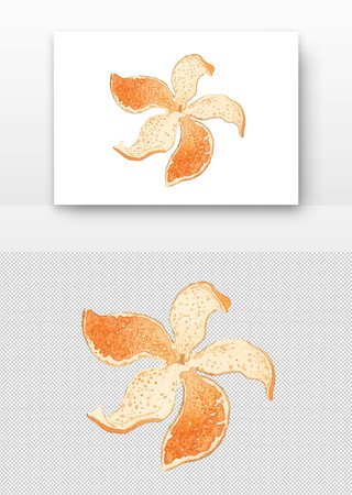 中药陈皮水彩画国画